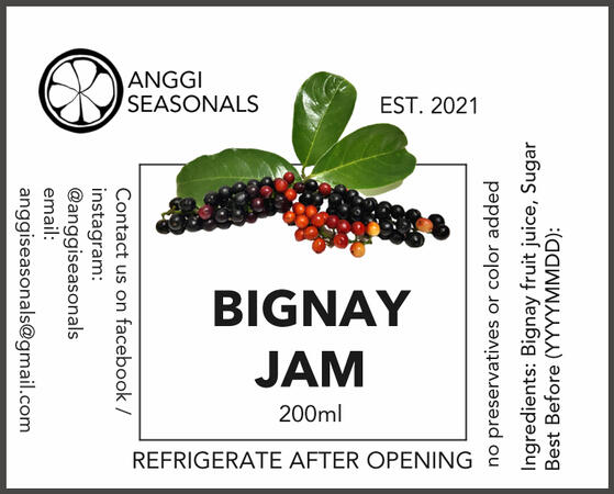 Product Label Design for Bignay Jam