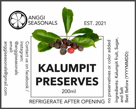 Product Label Design for Kalumpit Preserves