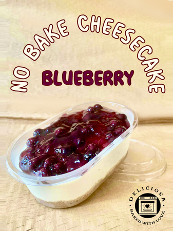 Deliciosa product poster for No bake Cheesecake Blueberry flavor